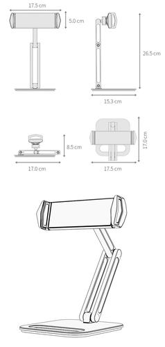 מעמד שולחני לטאבלט ולסמארטפון Tablet Mount