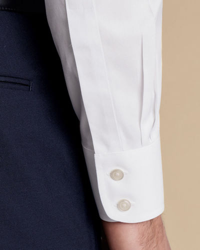 חולצה לבנה פופלין גזרת סלים - Poplin Slim Fit