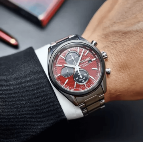 שעון SEIKO כרונוגרף לגבר 41 ממ