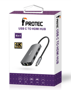 תחנת עגינה / מולטיפורט  Protec DM285 6 in 1