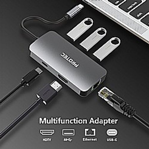 תחנת עגינה / מולטיפורט  Protec DM285 6 in 1