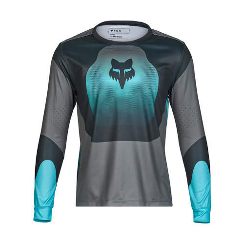 חולצת רכיבה ארוכה לילדים פוקס כחול / שחור  -FOX YTH RANGER LS JERSEY REVISE V24