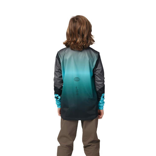 חולצת רכיבה ארוכה לילדים פוקס כחול / שחור  -FOX YTH RANGER LS JERSEY REVISE V24