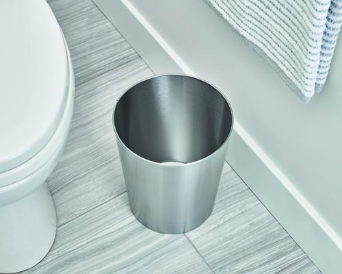 פח עגול כסוף מתכתי PATTON Waste Can