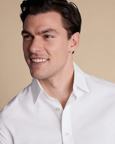 חולצה לבנה פופלין גזרת אקסטרה סלים - Poplin Extra Slim Fit