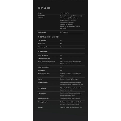 משדר אלחוטי Godox XProII-S TTL למצלמות Sony