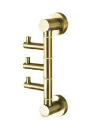 קולב אנכי שלישייה קלאס זהב מט עשוי BRASS מק