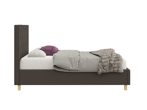 מיטה זוגית מרופדת + ראש מיטה מעוצב דגם W 605