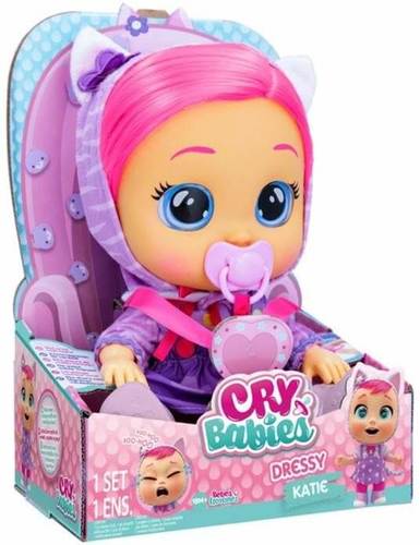 בובה תינוק Dressy CRY BABY בובה אינטראקטיבית בוכה ומזילה דמעות