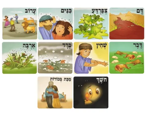 ערכת קישוט והמחשה - עשר המכות