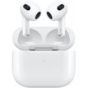 אוזניות Apple AirPods 3 with Lightning Charging Case MPNY3ZM/A True Wireless אפל אחריות DCS