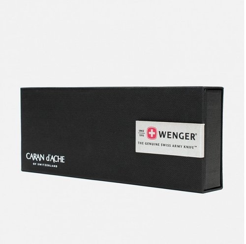  ערכת מתנה : עט כדורי CARAN d'ACHE  ואולר WENGER