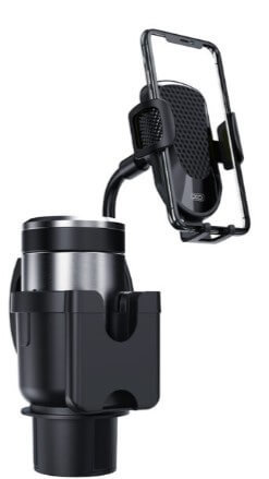 3 ב-1, מחזיק כוסות לרכב + 2 מקומות לטלפון הסלולרי שלכם במתקן אחד.