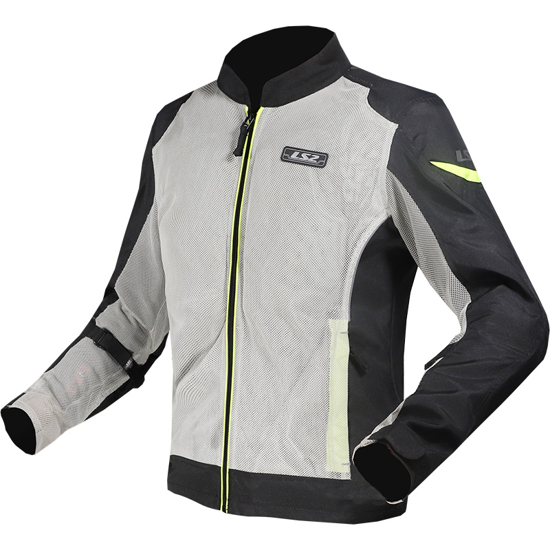 מעיל קיץ אל אס 2 אפור / צהוב - LS2 AIRY JACKET