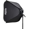 ערכת חיבור S2 לפלאש + סופטבוקס 80x80 - דגם Godox SGUV8080