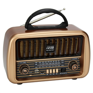 רדיו רמקול סוללות ונטען בעיצוב רטרו דגם N