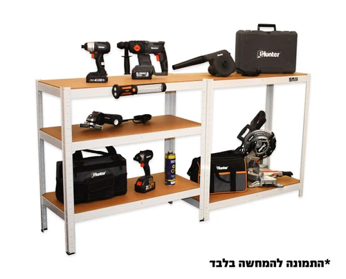 150118-003 - כוננית מודולרית 5 מדפים שחור
