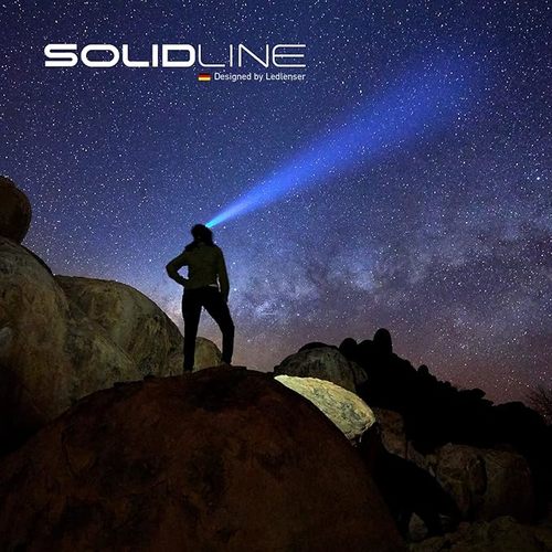 SOLIDLINE פנס ראש שחור SH2 - LED LENSER