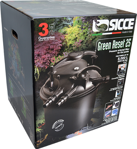 Green Reset 25L פילטר לחץ+נורת 10 וואט