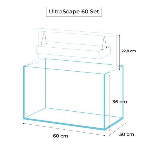 אקווריום UltraScape 60 Snow set 