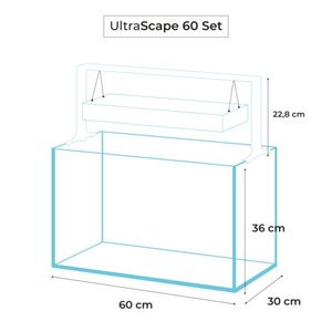 אקווריום UltraScape 60 Snow set 