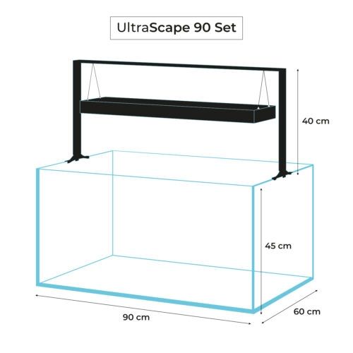 אקווריום UltraScape 90 forest set 