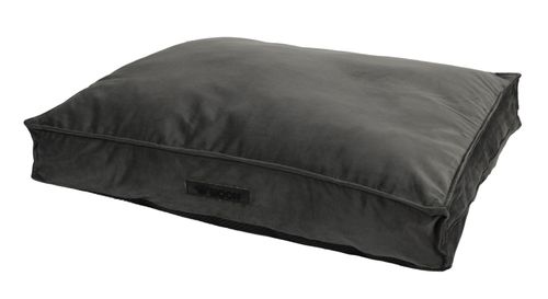 כרית קטיפה מלבנית לכלב צבע פחם WOOFF - 55X75X15CM M
