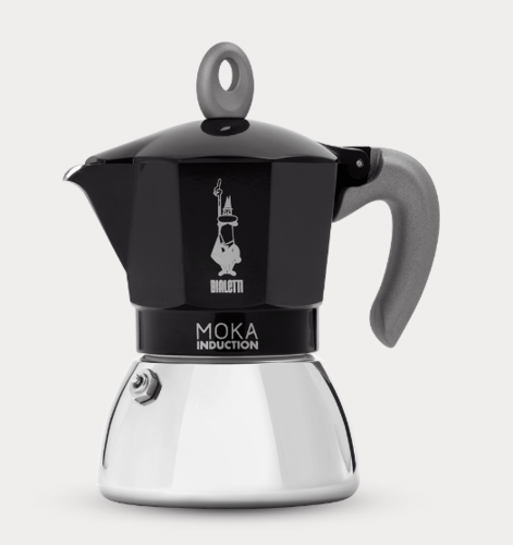 מקינטה מוקה אינדוקציה שחור חדש 4 כוסות