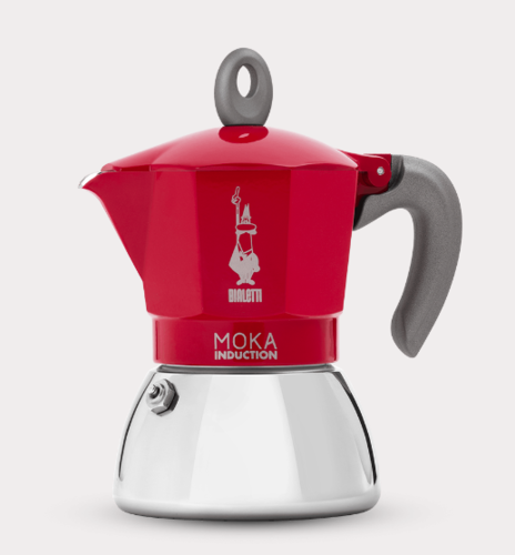 מקינטה מוקה אינדוקציה אדום חדש 4 כוסות