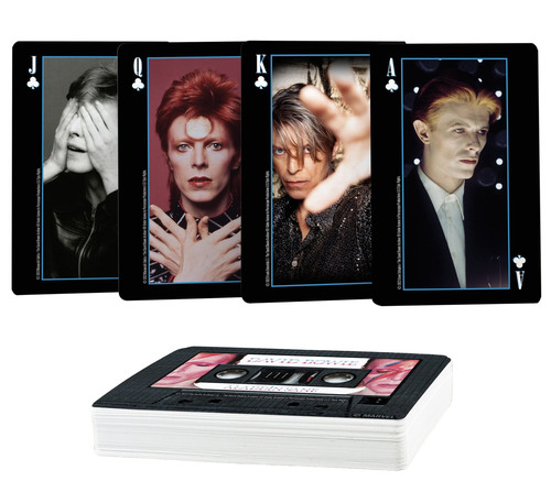 קלפי משחק בקופסת קסטה - דגם דיוויד בואי BOWIE