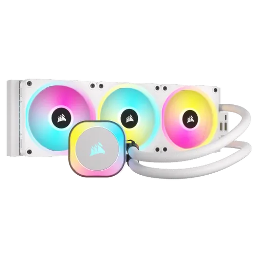 קירור נוזלי למעבד Corsair iCUE LINK H150i RGB AIO 360mm - לבן 