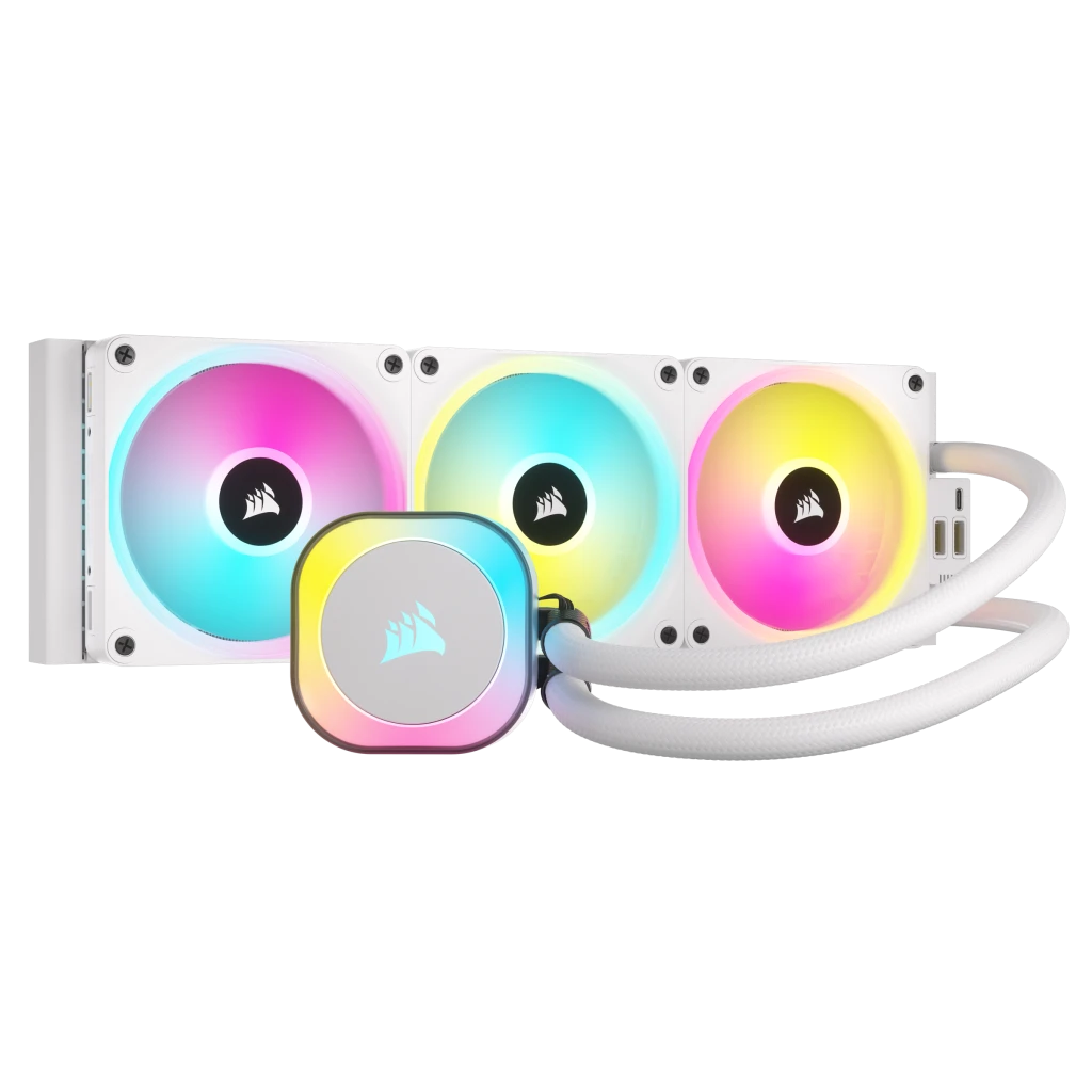 קירור נוזלי למעבד Corsair iCUE LINK H150i RGB AIO 360mm - לבן 