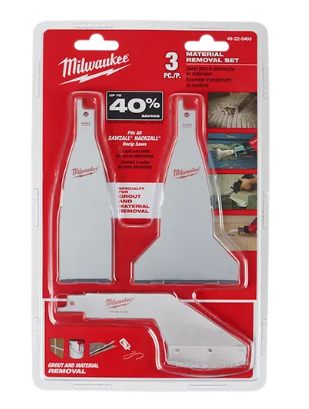 ערכה 3 חלקים להסרת חומרים - 49-22-5403 Milwaukee