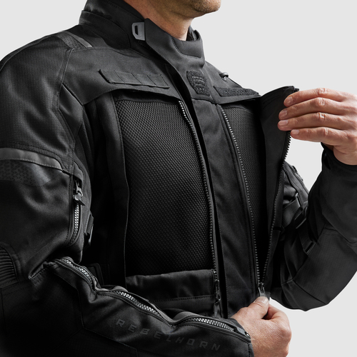 מעיל רב עונתי רבל הורן שחור - REBELHORN CUBBY V JACKET