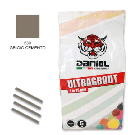 רובה אקרילית ULTRAGROUT -230 GRIGIO CEMENTO