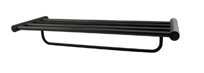 מדף מגבות 60 ס"מ אליטה שחור עשוי BRASS מק"ט 77098B 