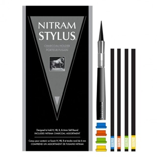 סט 4 פחמים+מחזיק פחם NITRAM STYLUS