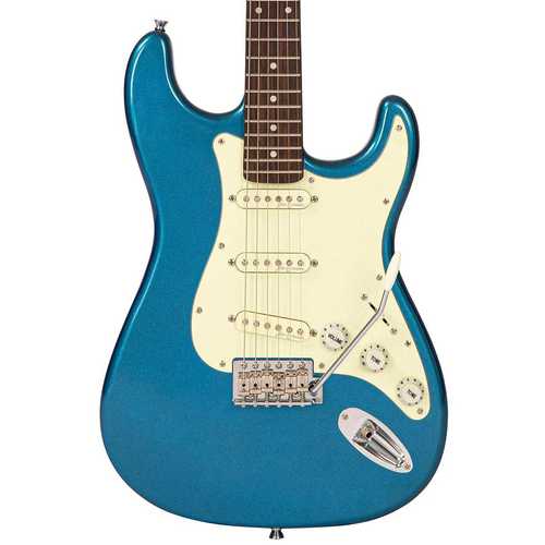 זוית נוספת Vintage V60 ReIssued Vibrato Electric Guitar ~ Candy Apple Blue