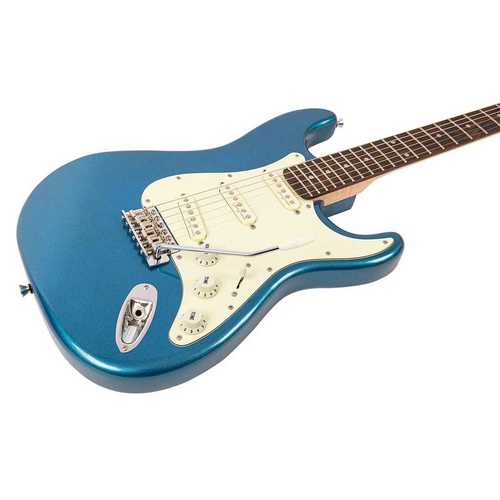 זוית נוספת Vintage V60 ReIssued Vibrato Electric Guitar ~ Candy Apple Blue