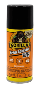 דבק ספריי גורילה רב שימושי שקוף 118 מ”ל תוצרת GORILLA 