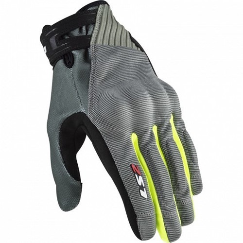 כפפות 3 עונות אל אס 2 אפור / צהוב - LS2 DART2 GLOVES 