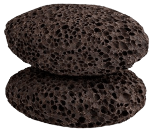 אבן בזלת טבעית לשיוף כפות רגליים - קסם צמחים