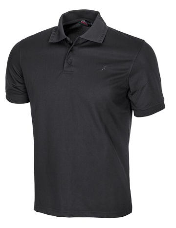 חולצת פולו לגברים חולצת POLO COOL DRY OUTDOOR שחור