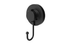 קולב בודד LOCK קידוח/הדבקה שחור עשוי נירוסטה 73106B 