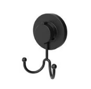 קולב כפול LOCK קידוח/הדבקה שחור עשוי נירוסטה 73716B 