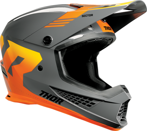 קסדת שטח לאופנוע THOR MX Sector 2 Carve Helmet כתום\אפור