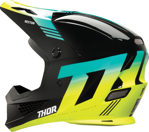 קסדת שטח לאופנוע  THOR MX Sector 2 Carve Helmet שחור/צהוב/ירוק 