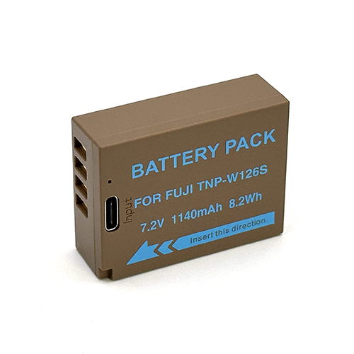 nbk tnp-w126s סוללה חליפית עבור fuji עם חיבור usb-c