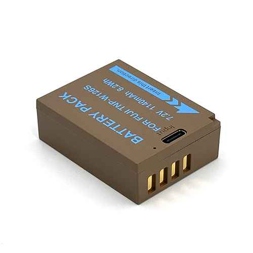 nbk tnp-w126s סוללה חליפית עבור fuji עם חיבור usb-c