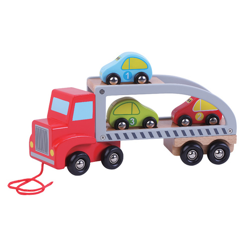 משאית גרר רכבים לילדים עם מכוניות למשחק דמיון